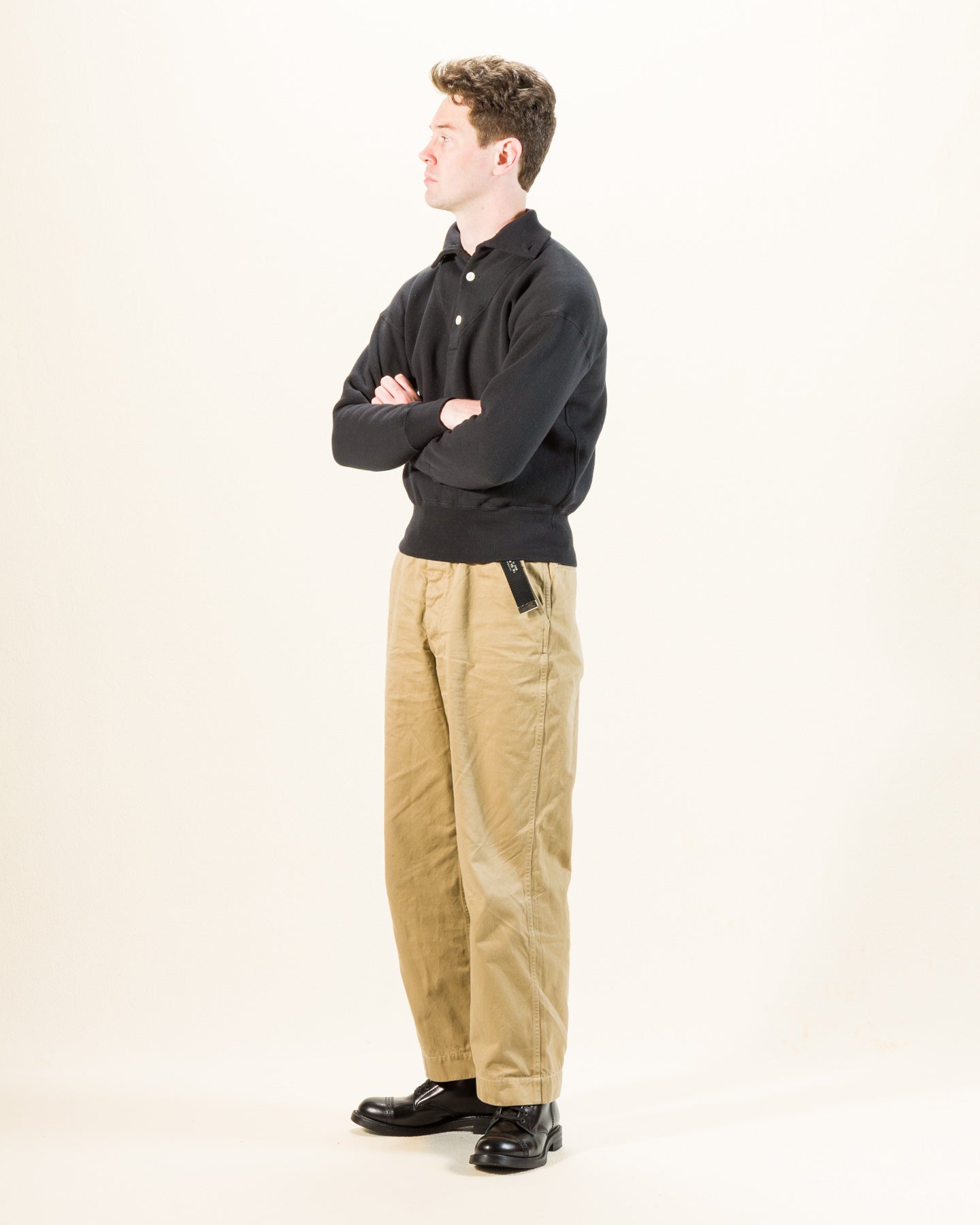 Olde Homesteader Stand Collar Long Sleeve - Black - Standard & Strange