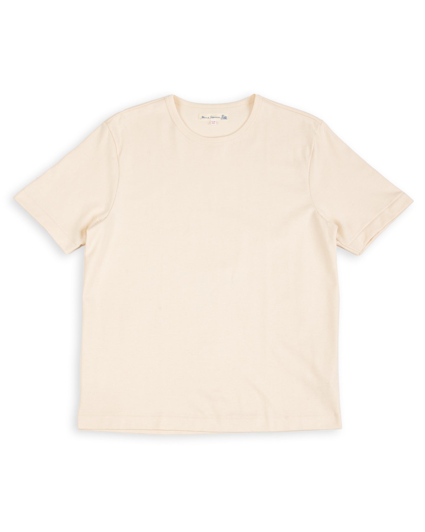 Merz b. Schwanen 2M15C Cropped Vintage Machine Jersey T-Shirt - Nature - Standard & Strange