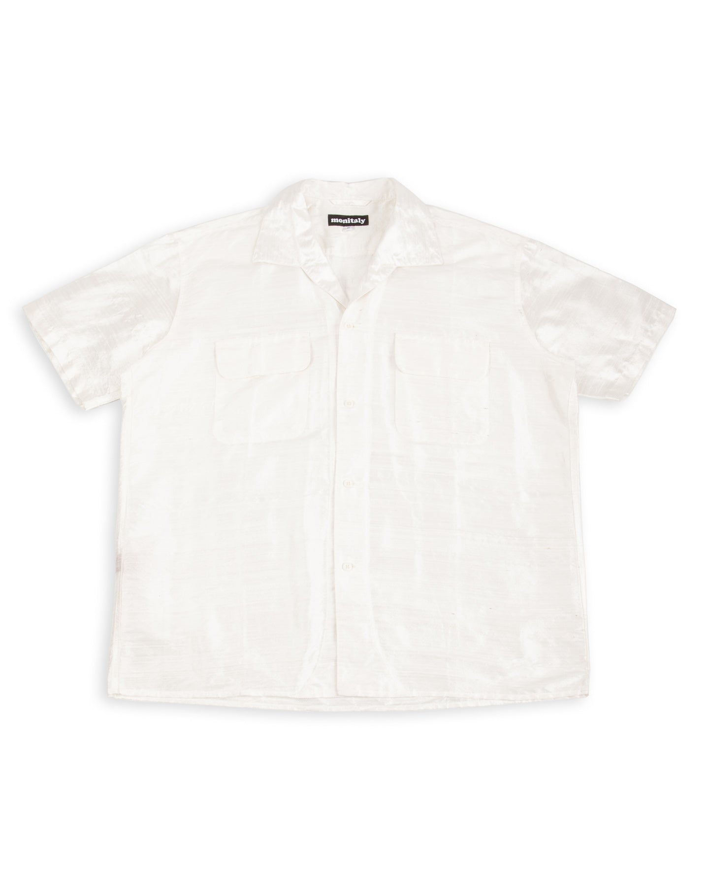 Monitaly 50's Milano Shirt - White Dupion Silk - Standard & Strange